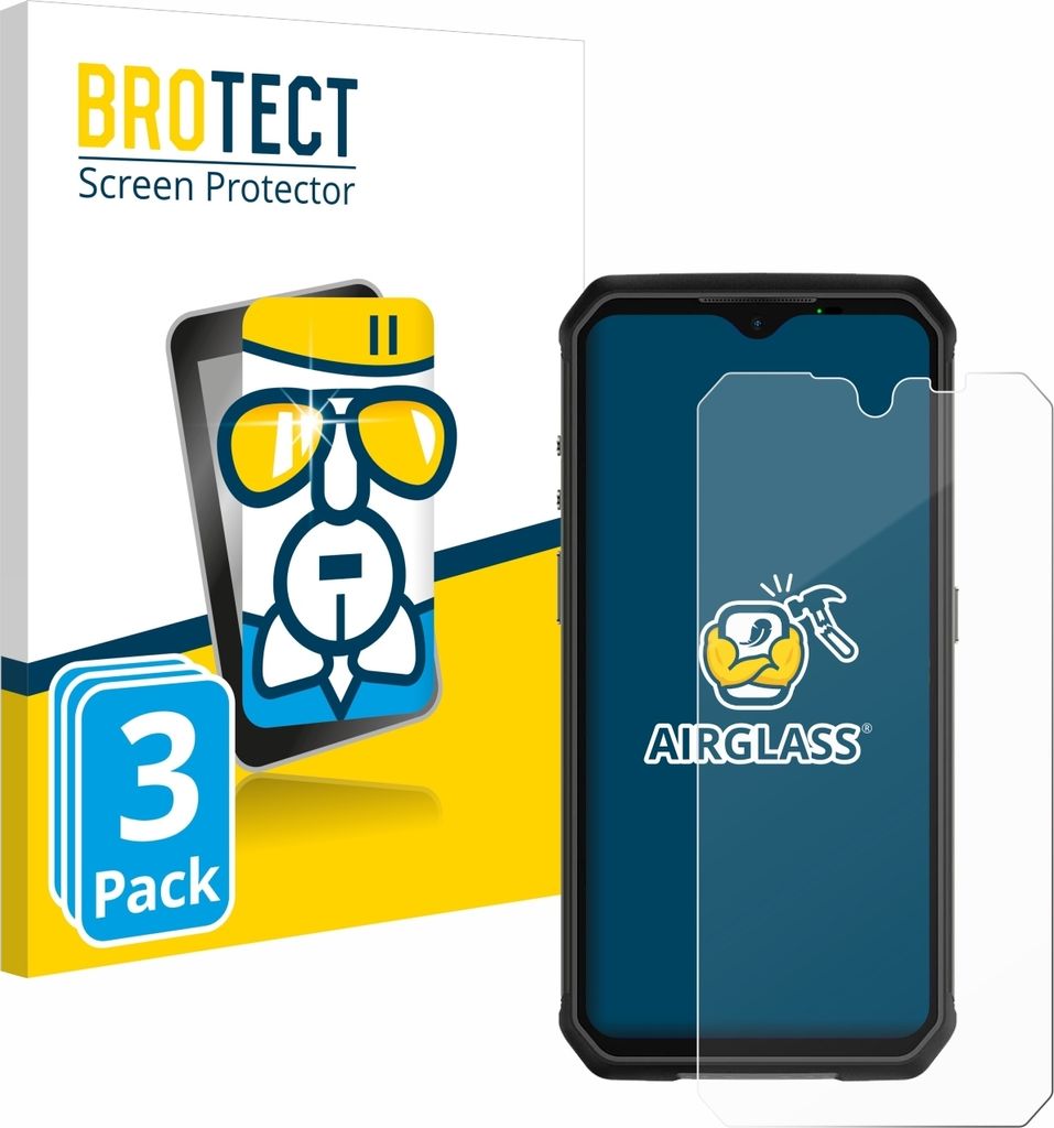 3x BROTECT Schutzglas für Ulefone Armor 9 Schutzfolie Panzer Folie Glas Display Schutz klar