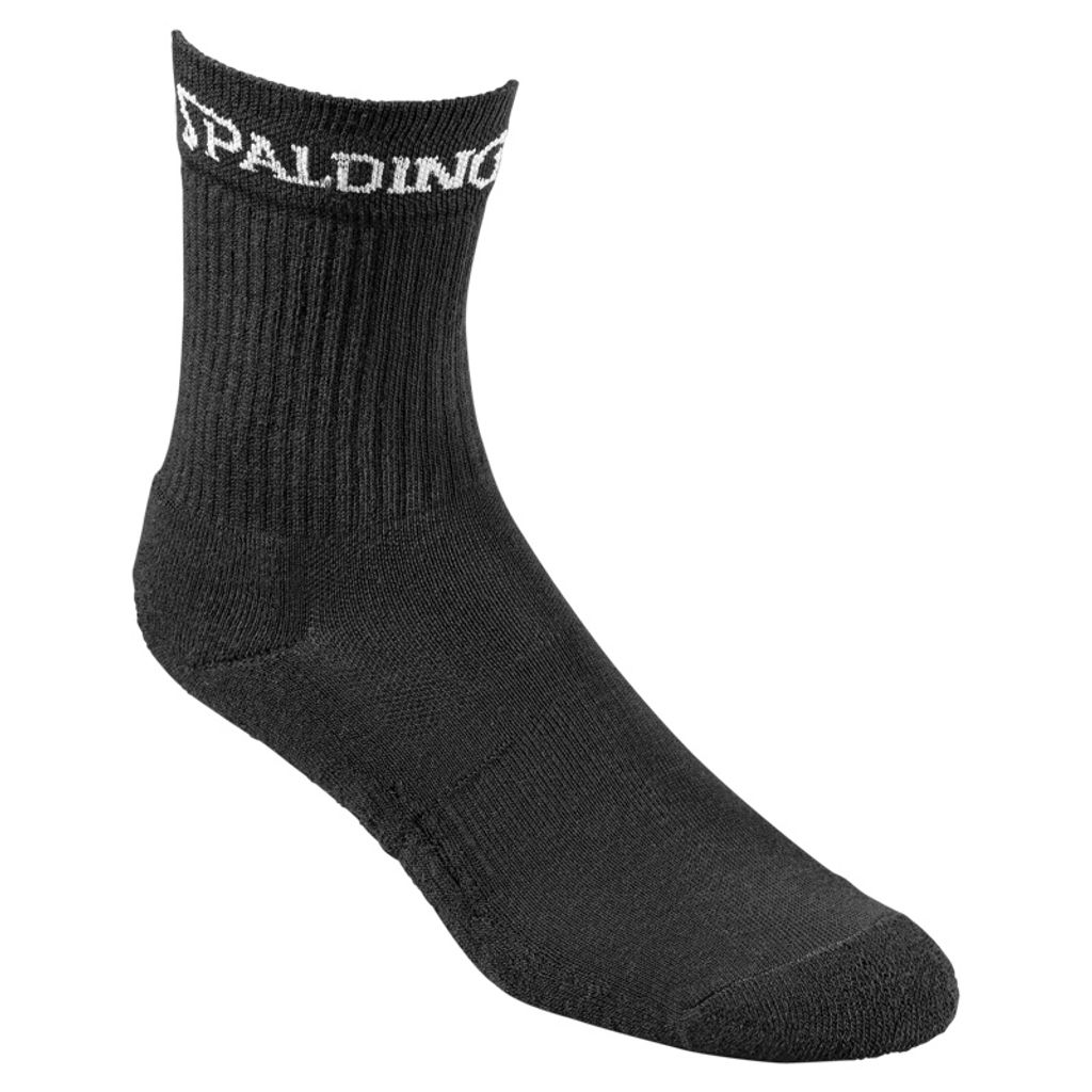 Spalding Socken Mid Cut (VPE 3 Paar) - schwarz - Größe: 41-45, 300319402