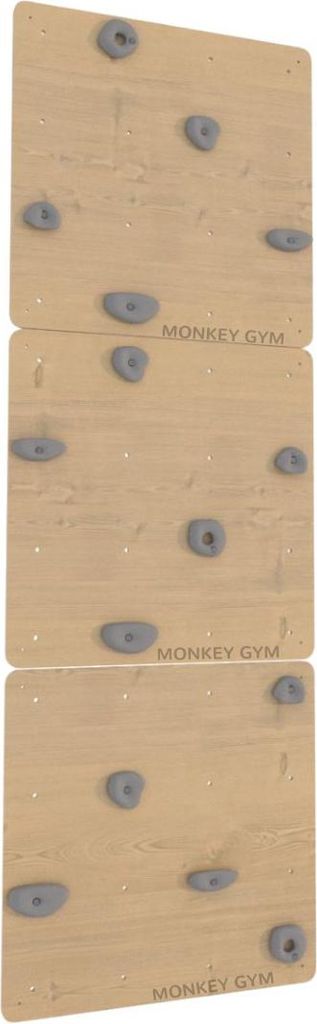 Kletterwand Quadrat 3 Holz - Graue Griffe Produktbild 