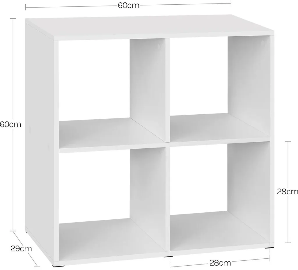 Étagère blanche stable et robuste pour organiser vos petits espaces 60cm