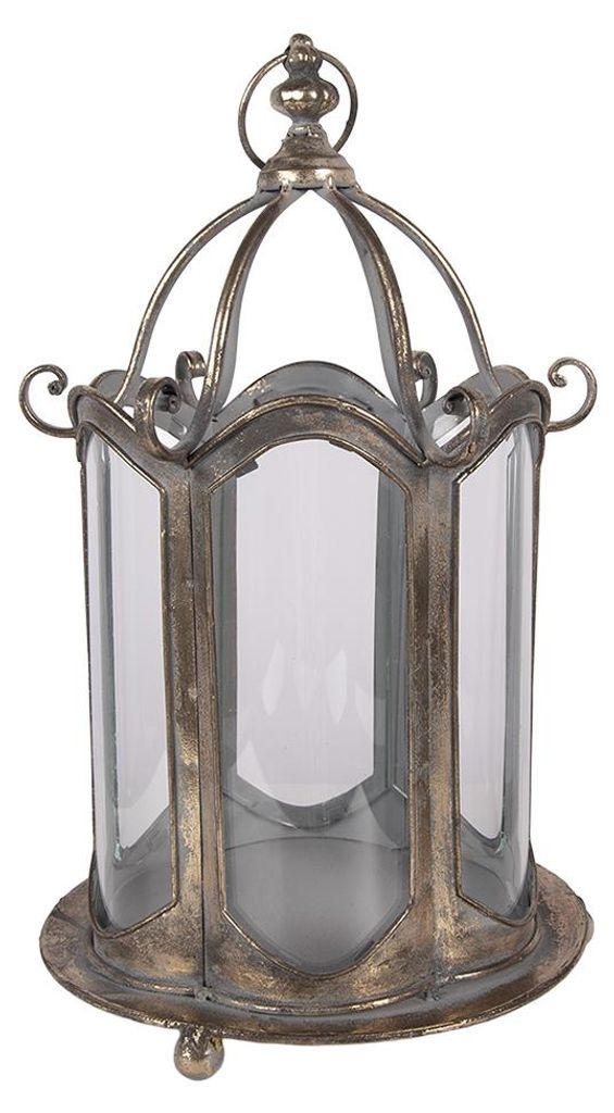 Clayre & Eef Laterne Ø 24x40 cm Braun Metall