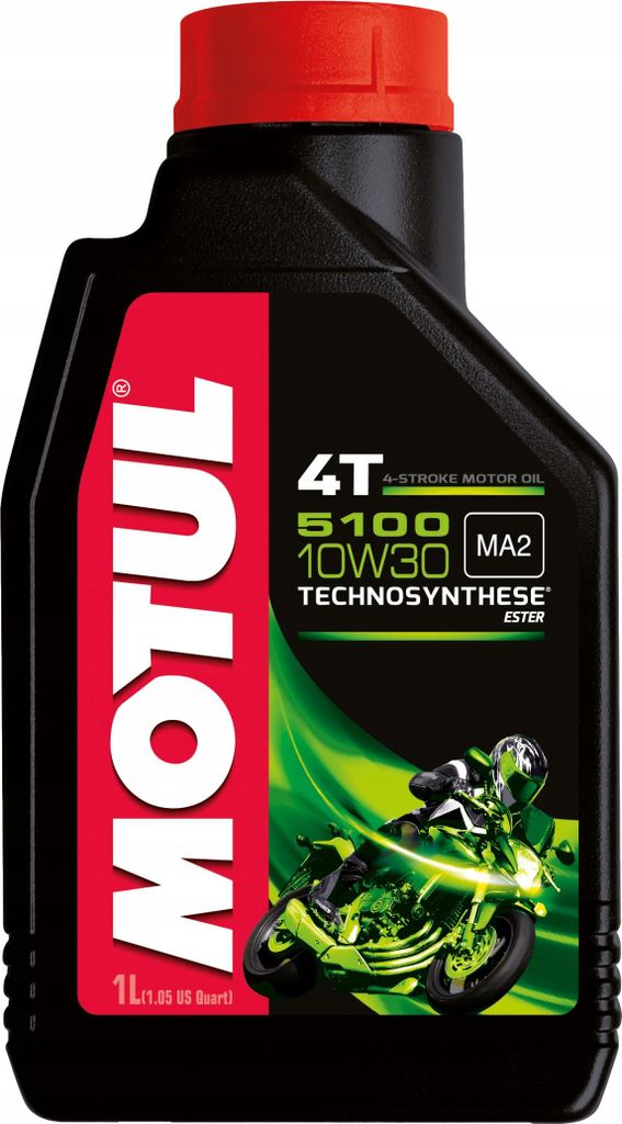 Motul Motoröl 5100 4T Ester 10W30 1L Produktbild 