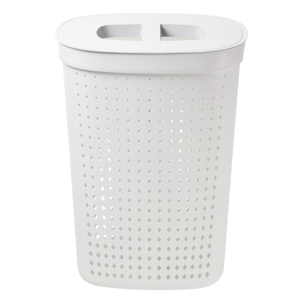 NHG Wäschesammler SEOUL 60,8 Liter oval weiß Produktbild 