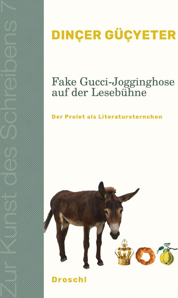 Fake Gucci-Jogginghose auf der Lesebühne