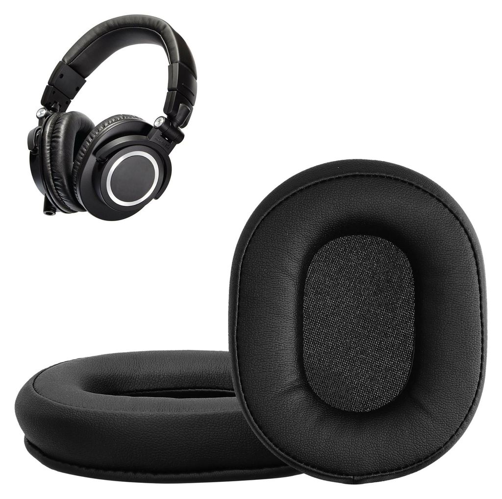kwmobile 2x Ohr Polster für Audio Technica ATH - MSR7 M30 M40X M50X Ohrpolster - Ersatz Ohrpolster - Kopfhörer Ersatzteile - Kopfhörer Ersatzpol...
