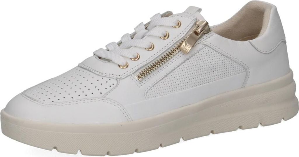 Caprice Sneaker - Weiß Leder/Textil : 38 : Normal Größe: 38 Weite: Normal
