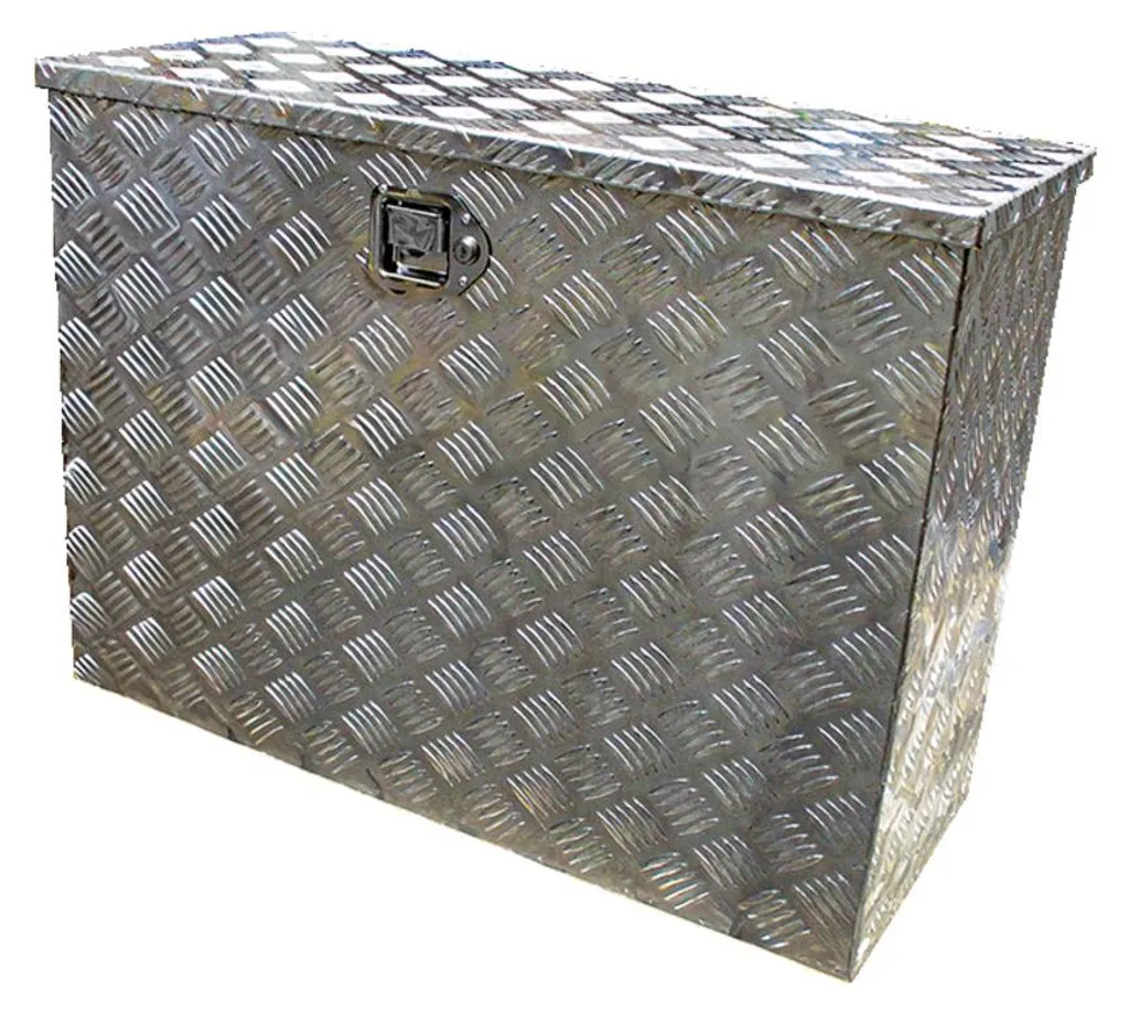 Coffre de rangement remorque en aluminium Toolbox 840x350x620 mm robuste