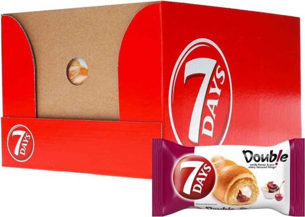 7Days Double Croissant Kirsche & Vanille 10x60g Produktbild 