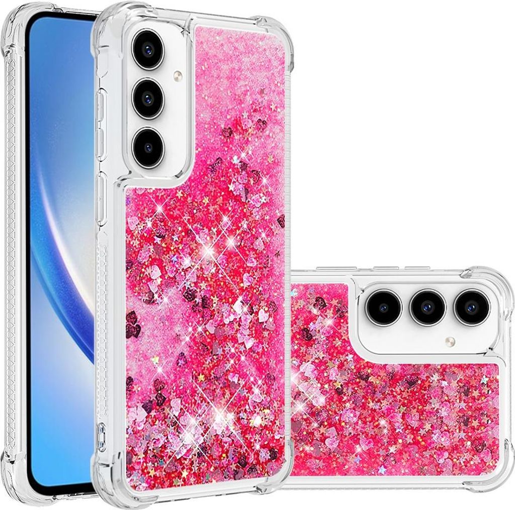 Samsung Galaxy A57 Hülle - Coverup Liquid Glitzer Back Cover - Rosa