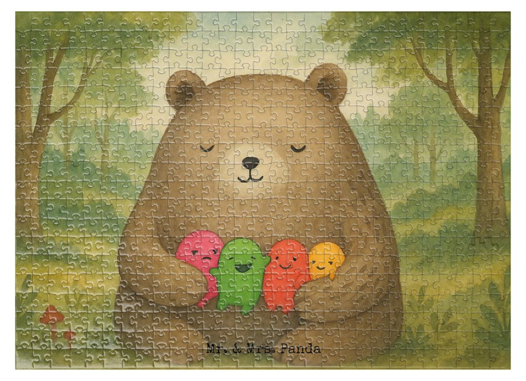Mr. & Mrs. Panda Puzzle Bär Gefühl Design 551 Teile - Weiß - Geschenk, Teddy, 1500, 300, Puzzlespiel, 1000, Durchgedreht, Verrückt, 500, Wahnsinn