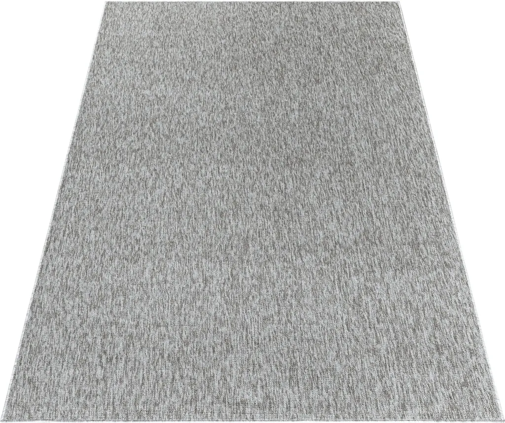 Tapis Teppium Bouclé Uni Gris Clair, 280x370cm - Poils Courts Moderne