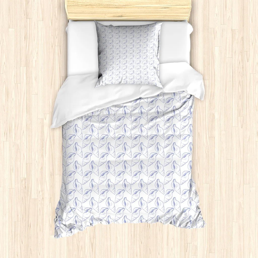 Copripiumino Mare ABAKUHAUS 135x200 - Design Indaco e Bianco