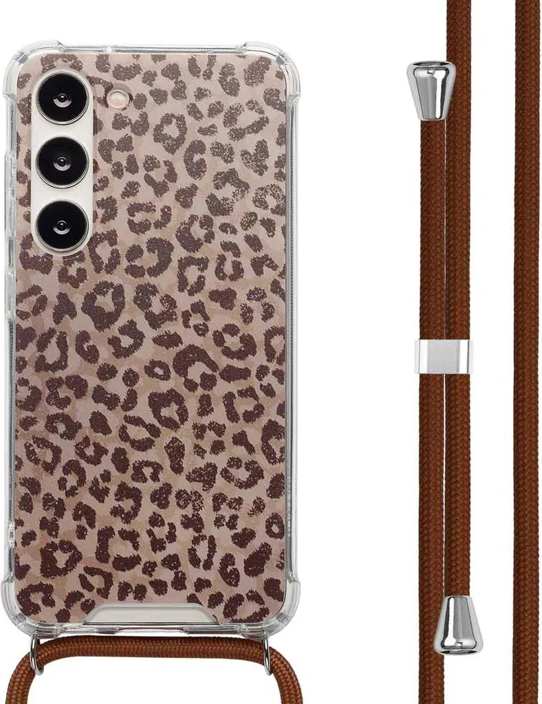 Cover iMoshion Samsung S23 Leopardata con Laccio | Protezione TPU