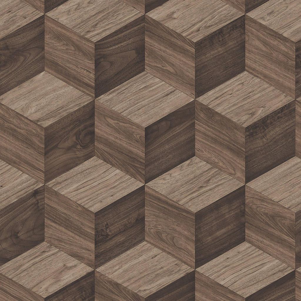 Profhome RE521094-DI Holz Tapete 3D schimmernd gold-braun beige 5,33 m2