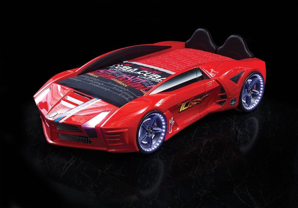 Autobett „Neo“ in Rot