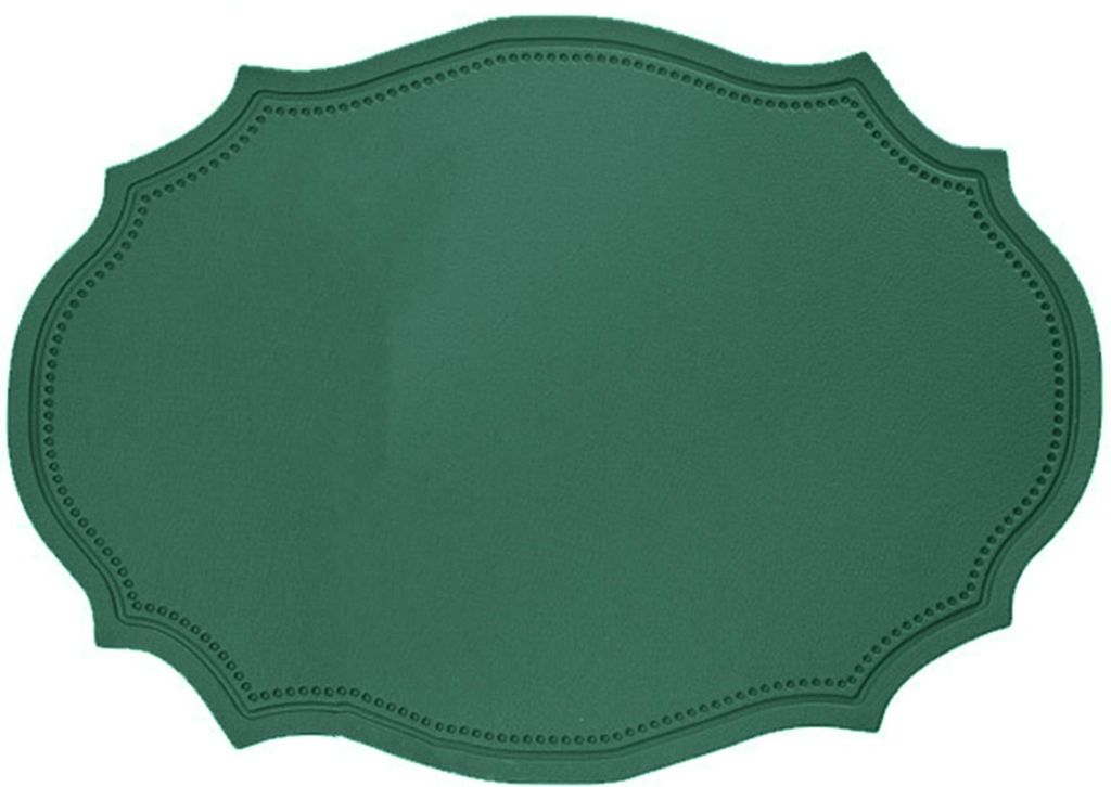 Hitzebeständige PVC-Tischsets, wiederverwendbare, rutschfeste Tischsets, wasserdichte, elliptische Tischsets für den Küchen-Couchtisch