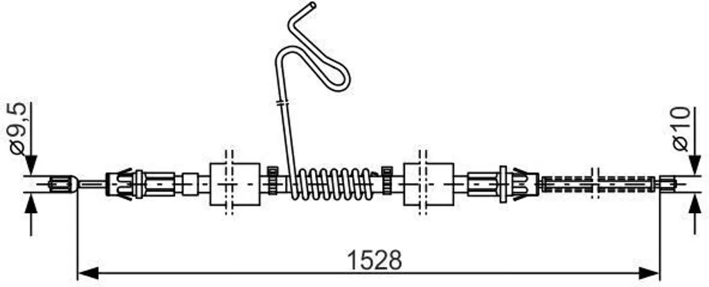 Câble de frein à main BOSCH 1 987 477 178 pour Ford Transit OE YC152A809CF