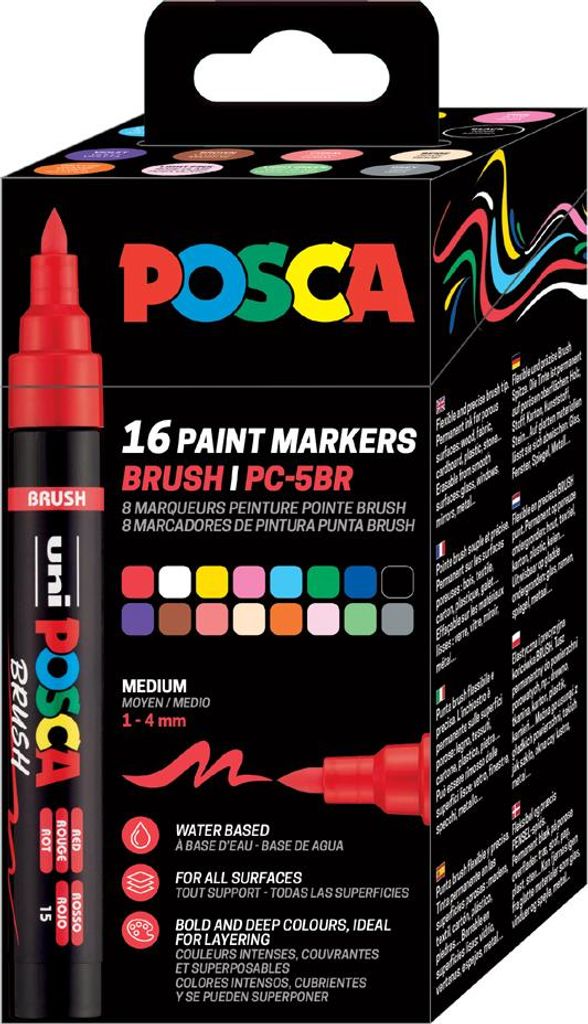 Marker UNI POSCA PC-5BR 16er Set Produktbild 