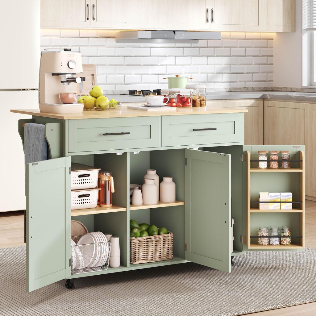 Carrello servitore Flieks per cucina, con isola, dotato di Immagine del prodotto 