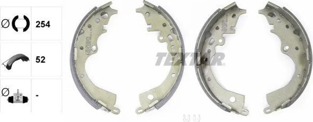 TEXTAR 91083700 Set ganasce freno OE 0449504010 compatibile con Tacoma, Hiace