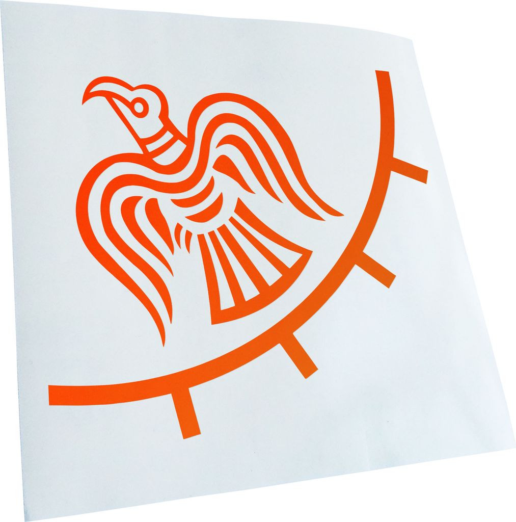 Kiwistar - Autoaufkleber - Odin Raven Banner - Viking Heckscheibe - Aufkleber für Auto Kfz Fahrrad, LKW, Truck Mofa