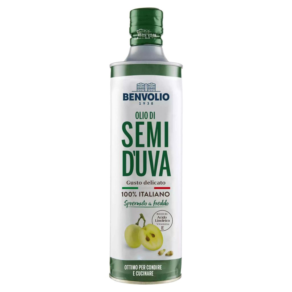 Olio di Semi d’Uva di Vinaccioli 100% Italiano 750ml Immagine del prodotto 