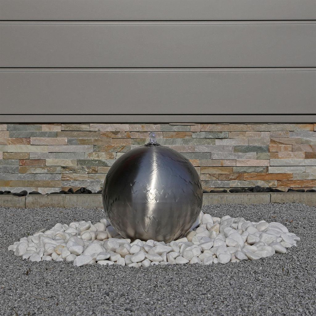 CLGarden 30cm Kugel Springbrunnen aus Edelstahl ESB3 Produktbild 