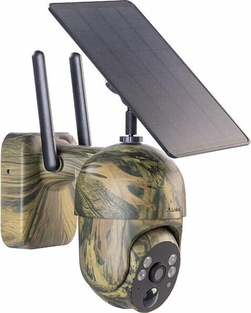 Caméra solaire 2K camouflage pour surveillance forêt et jardin isolé