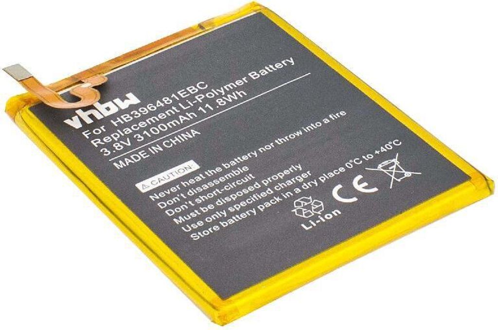 vhbw Akku kompatibel mit Huawei Honor HW-H60-J1, 6 H60-L12, 6 H60-L11, X5, KIW-AL00 Handy Smartphone Telefon (3100 mAh, 3,8 V, Li-Polymer)