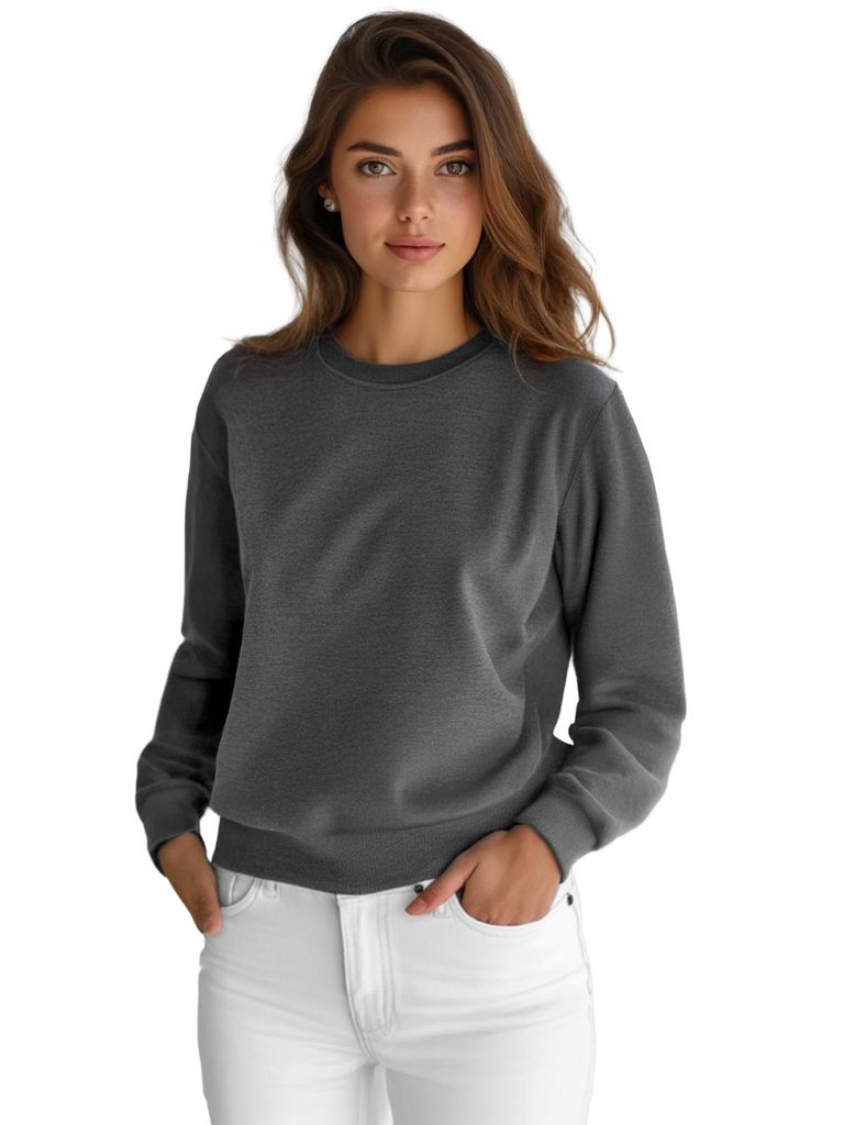 Damen Sweatshirt Anthrazit OZONEE JS/W01Z S