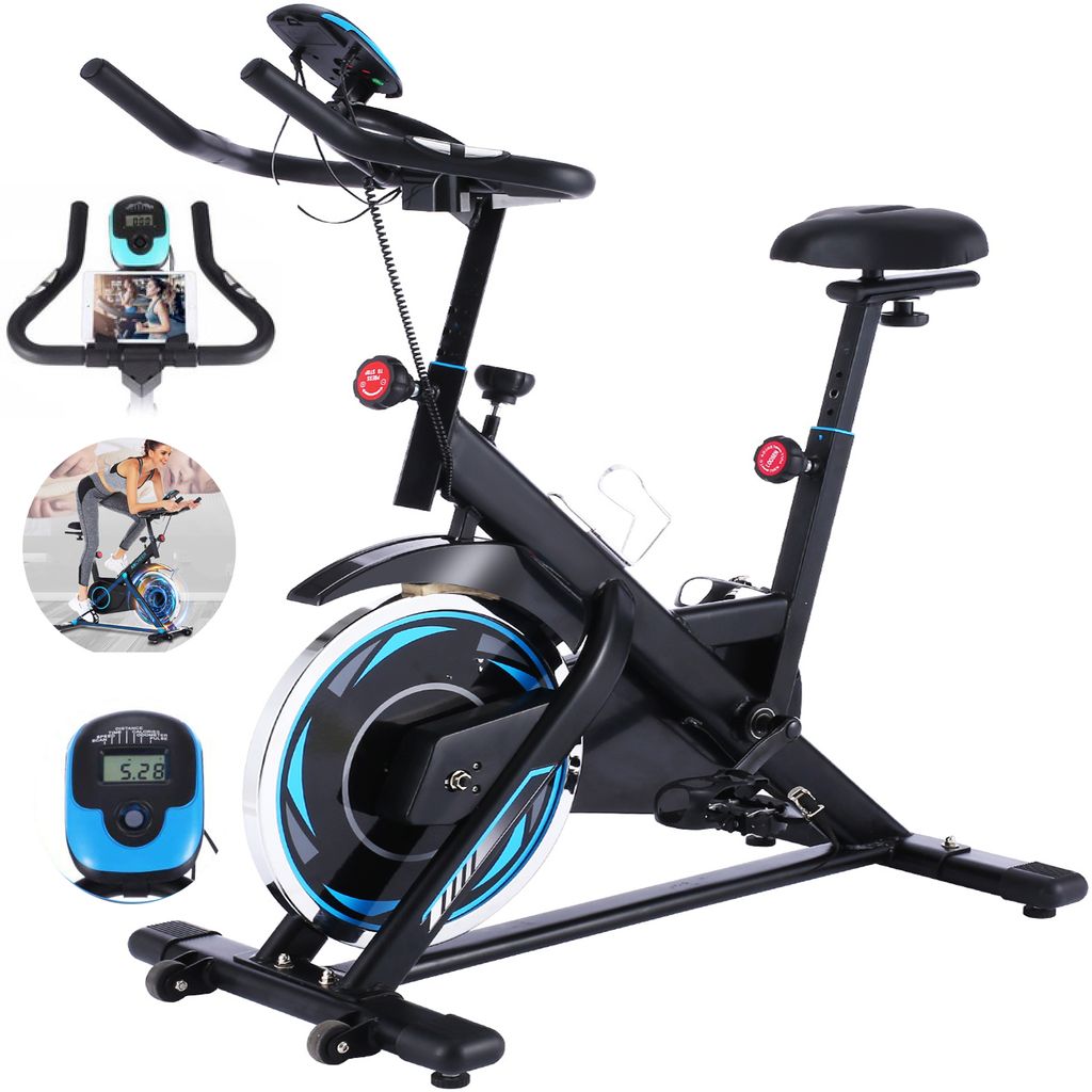 LCD Speedbike Heimtrainer Ergometer Fitness Fitnessrad Indoor Cycling Fahrrad 