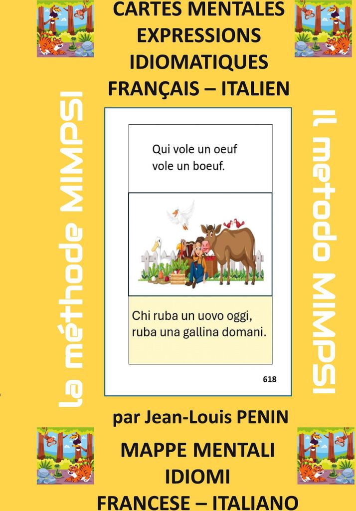 Cartes mentales expressions idiomatiques français italien