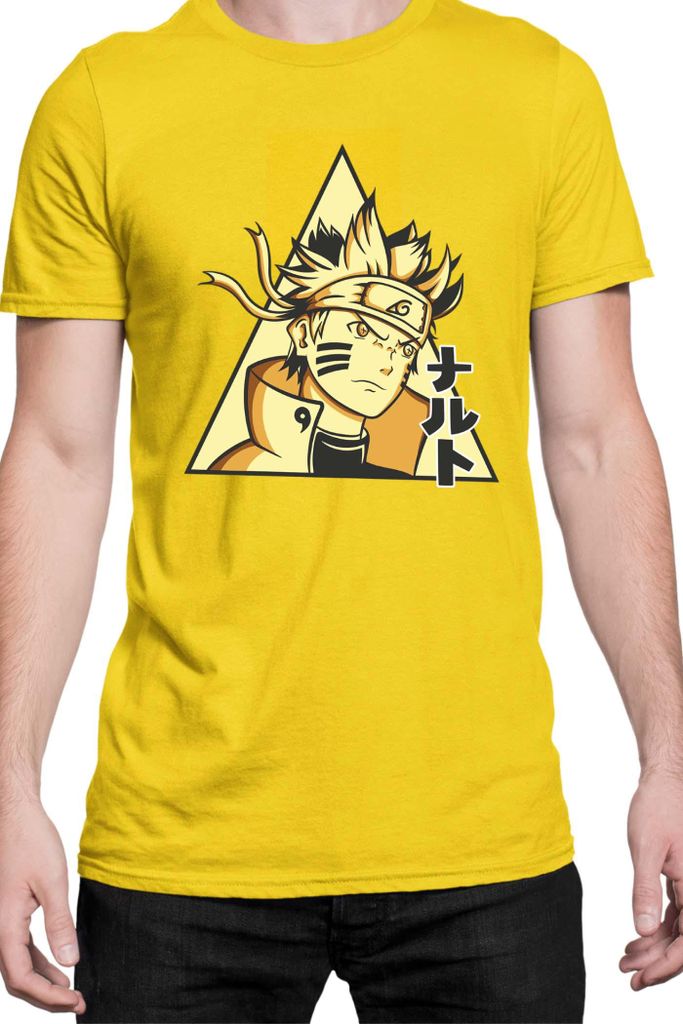 Herren T-Shirt Naruto Naruto 08, Man L / Gelb