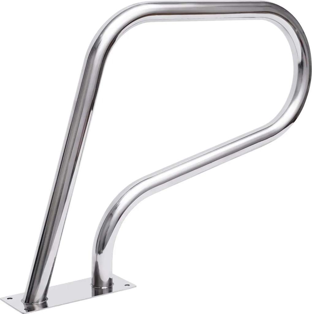 Main courante de piscine pour escalier accès sécurisé inox et bleu