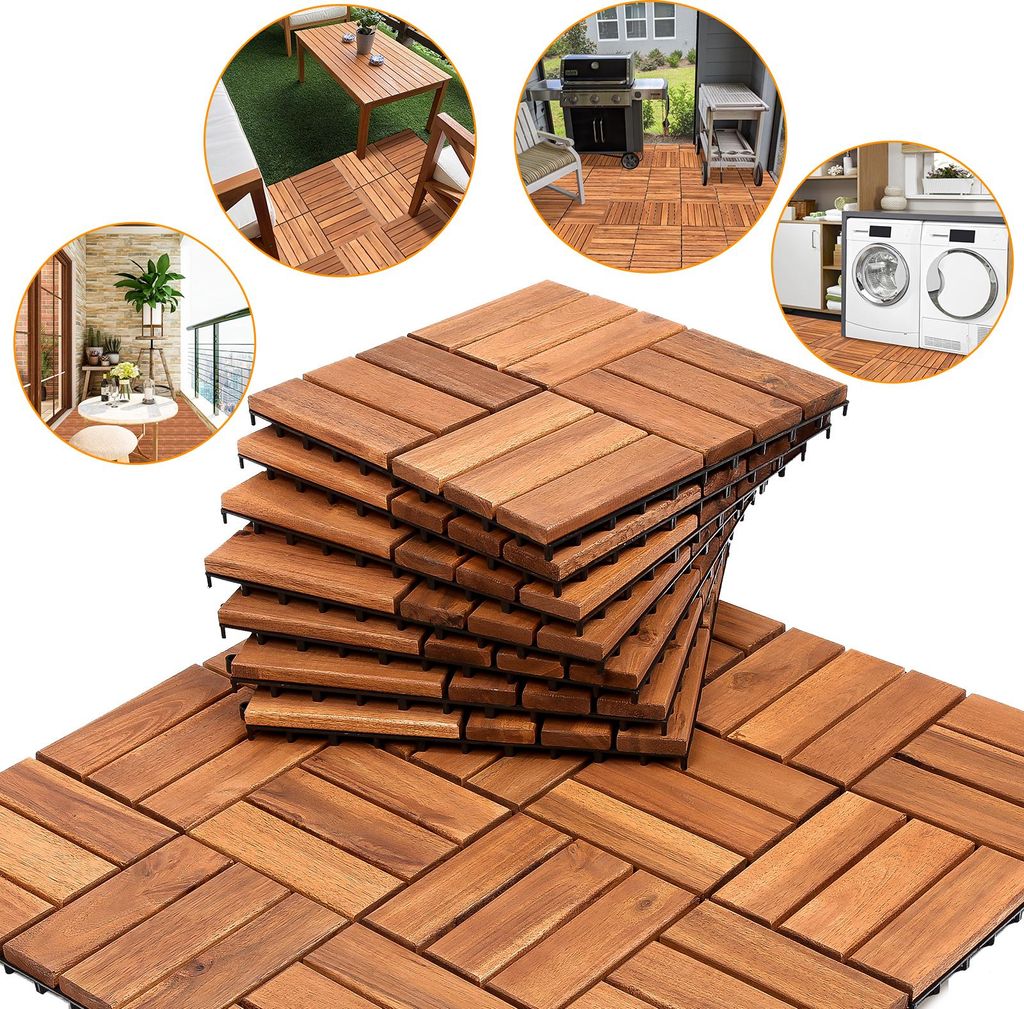 Terasyové dlaždice ISOISL, 6 m², akátové dřevo, rozměr Obrázek produktu 