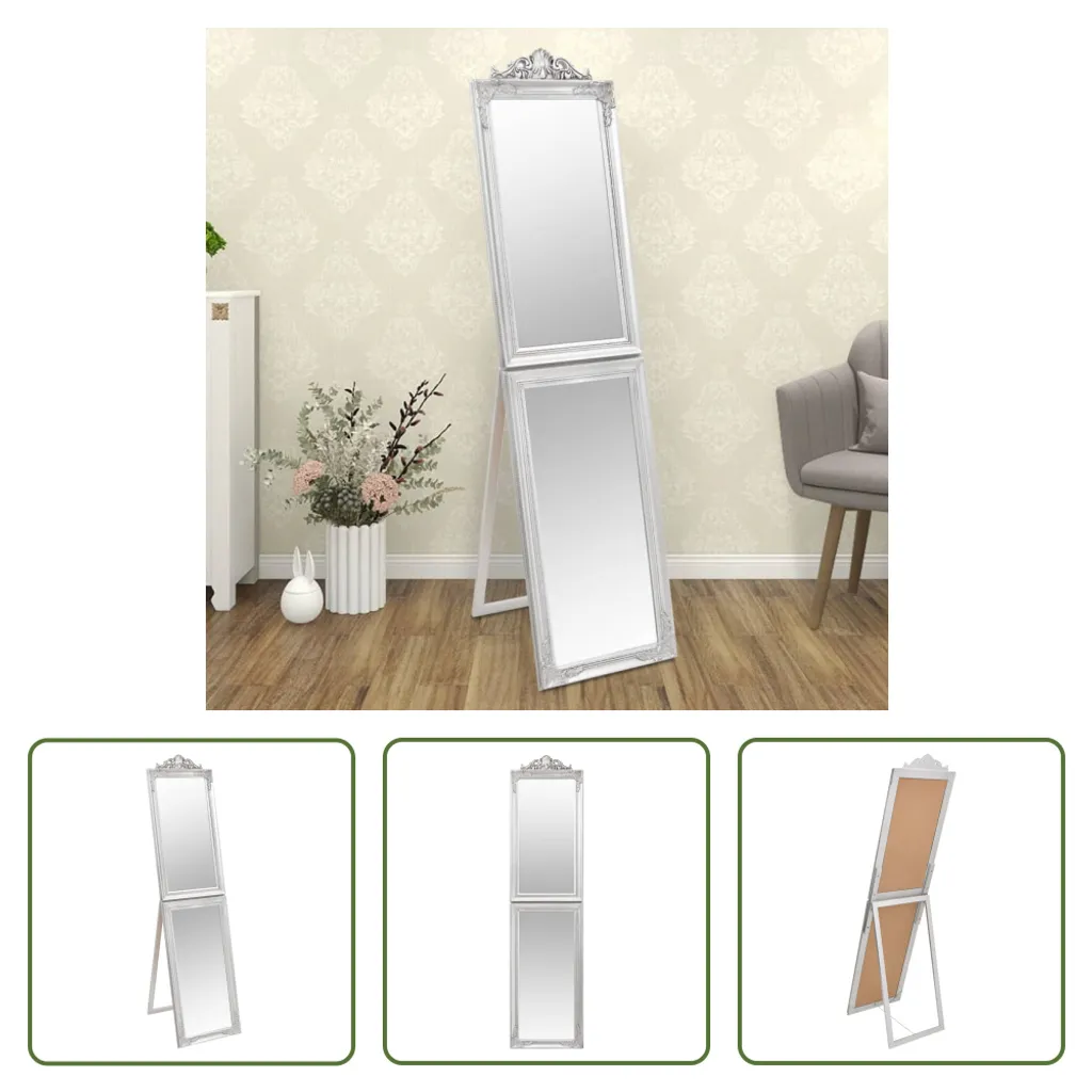 Miroir sur pied vertical 50x200 cm pour dressing et essayage de tenues - 8