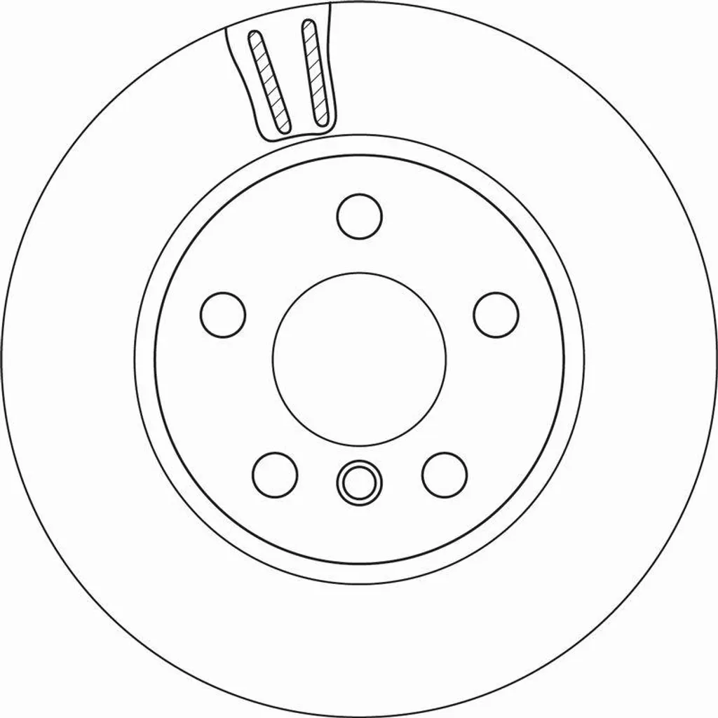 Disque de frein avant TRW DF6715 pour système de freinage BMW i3 OE