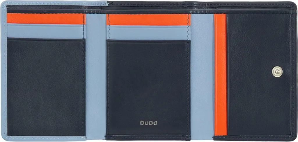 Porte-monnaie en Cuir Véritable DuDu Corsica Format Compact de 11 cm RFID - 3
