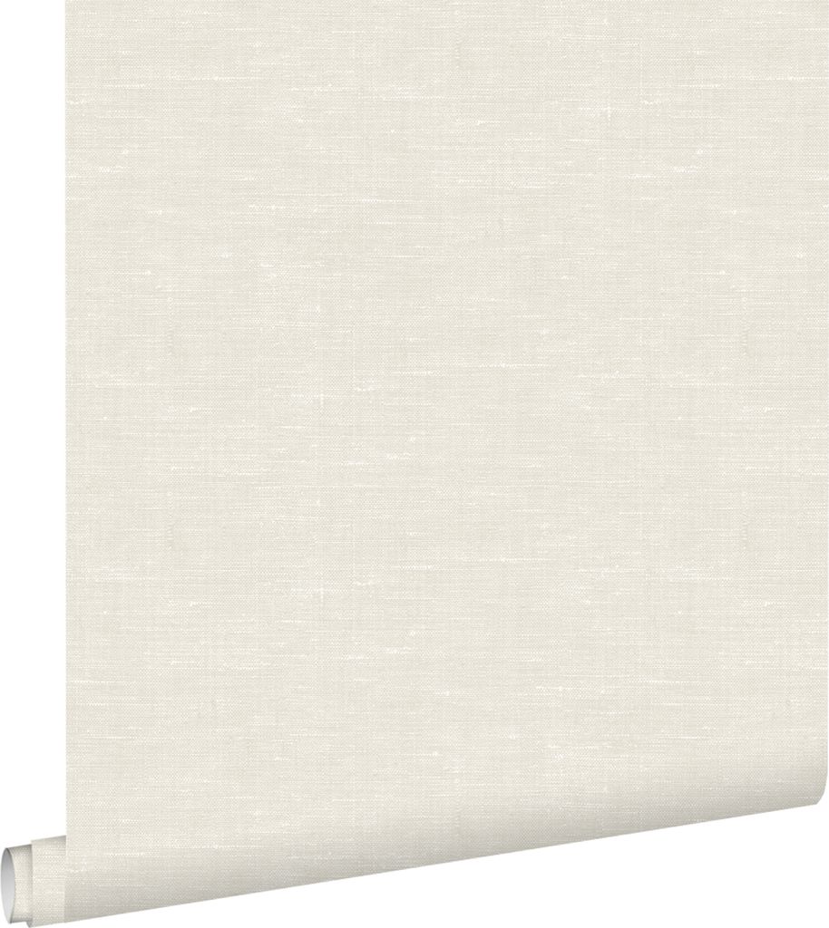 ESTAhome Tapete Leinen-Optik Crème-Beige 53 cm x 10.05 m