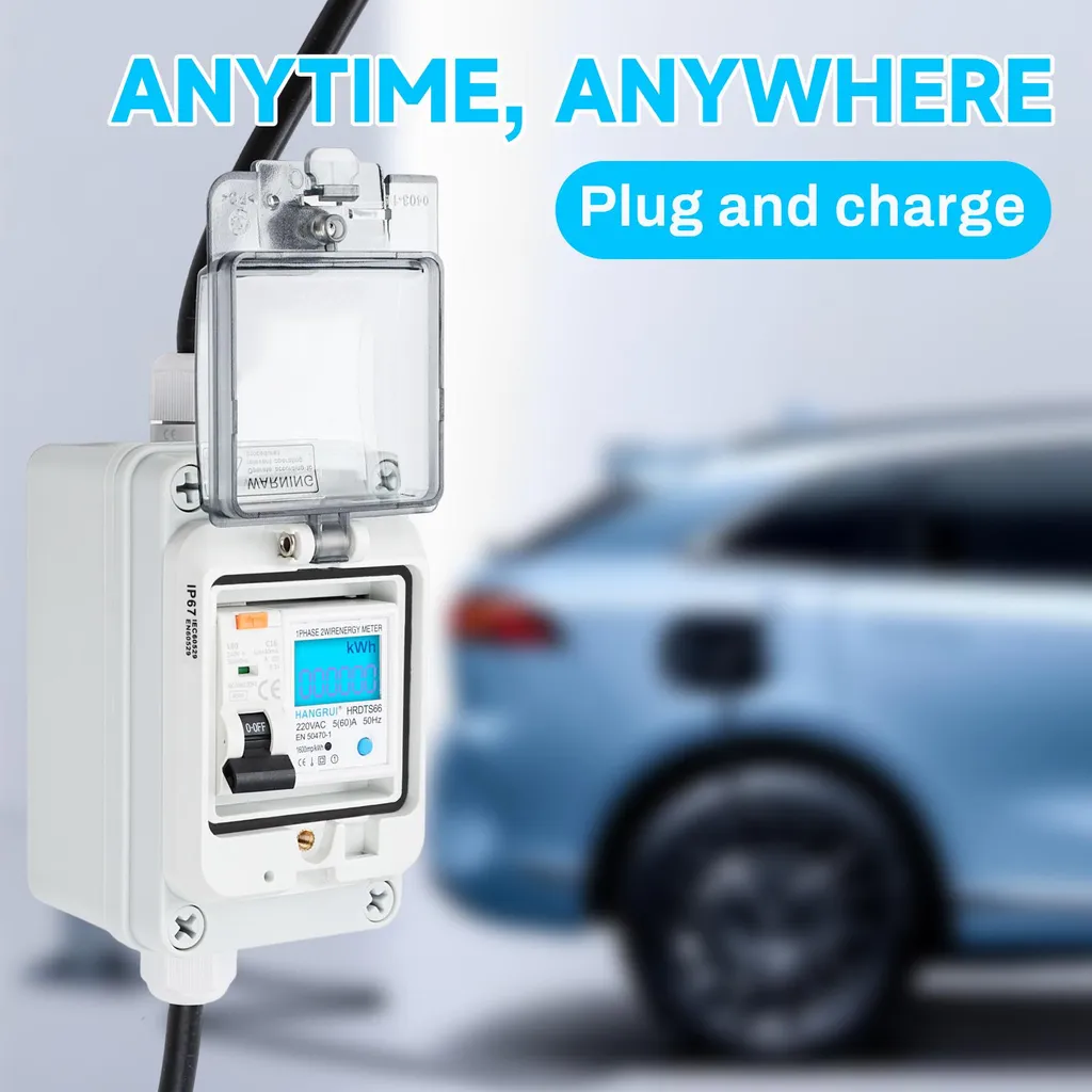 Coffret de comptage d'énergie mobile avec protection différentielle 16A - 8