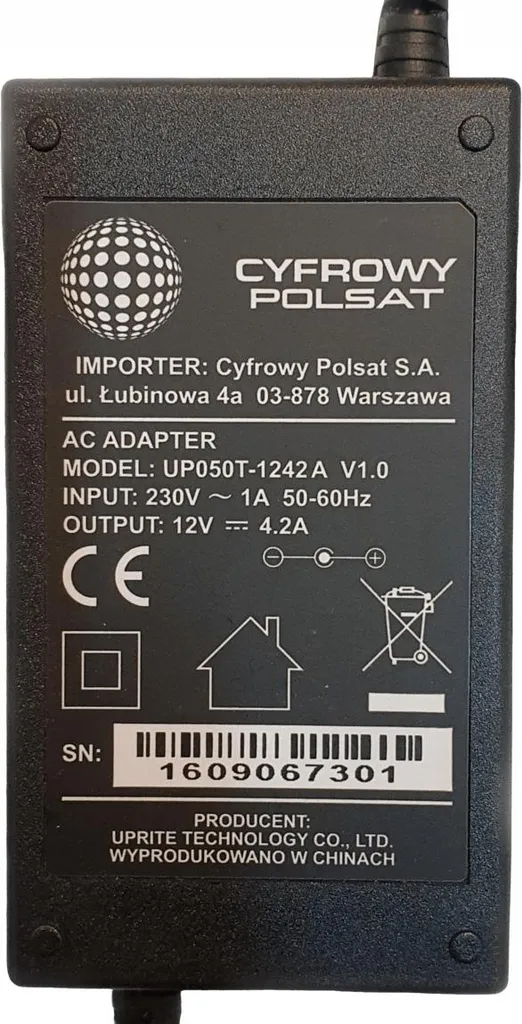 Câble alimentation EvoBox Décodeur Cyfrowy Polsat pour usage quotidien