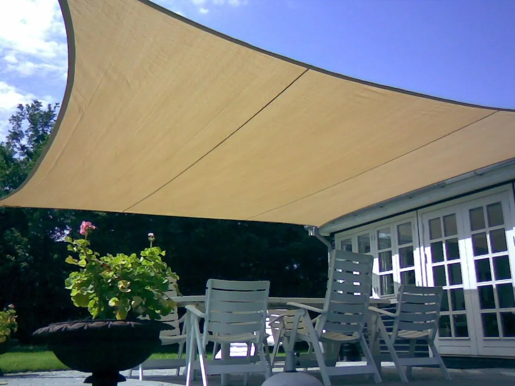 Voile d'ombrage carré 3x3m Vert Anti-UV Ravello Garden Deluxe