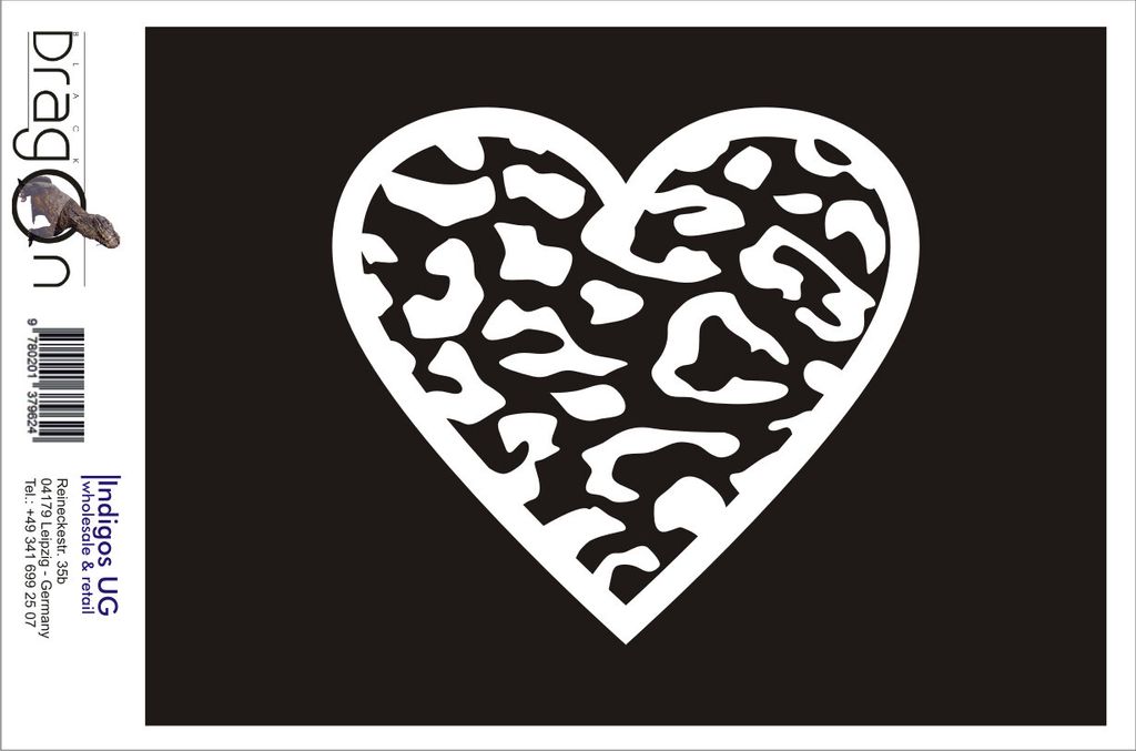 Aufkleber / Autoaufkleber - JDM / Die cut / Auto / OEM - Leopard - 120x110 mm rot - Heckscheibe / Heckscheibenaufkleber