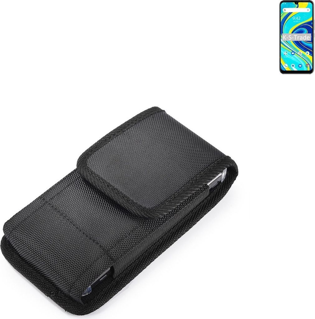 Holster Gürteltasche kompatibel mit UMIDIGI A7 Pro Holster Gürtel Tasche wasserabweisend Handy Hülle Schutz Hülle Outdoor schwarz K-S-Trade