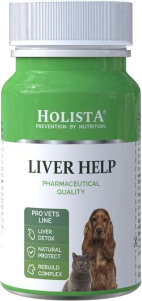 HOLISTA Liver help - nahrungsergänzungsmittel für hunde und katzen - 90 tabletten