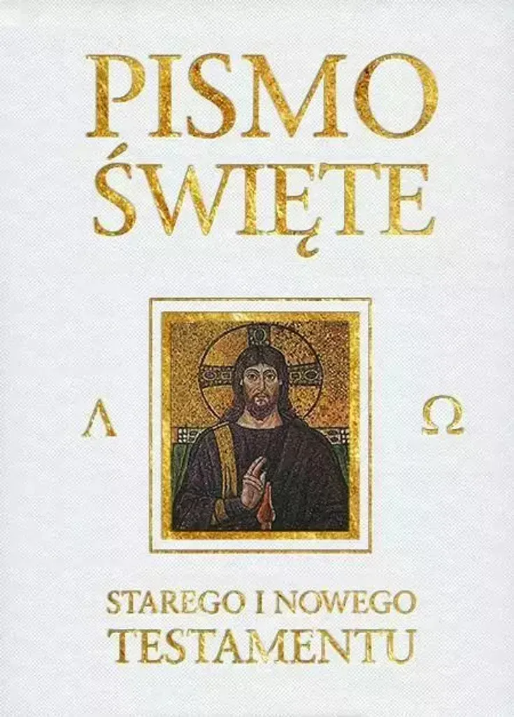 Bible de Mariage ou Baptême Blanche et Or - Écritures ST et NT