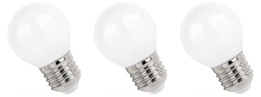 Spectrum E27 LED-Lampe P45 4W 400lm 2700K warmweiß 3 Stück Produktbild 