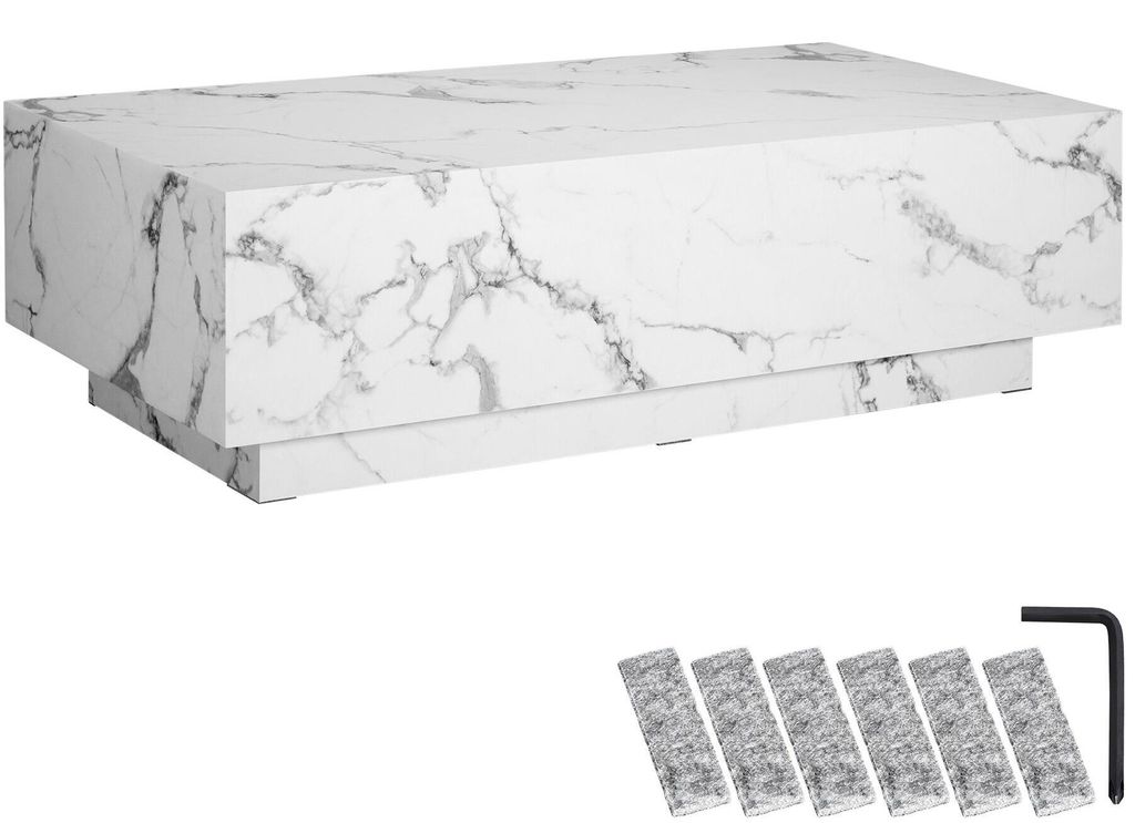 tectake® Couchtisch Lasley inkl. Bodenschoner, Produktbild 