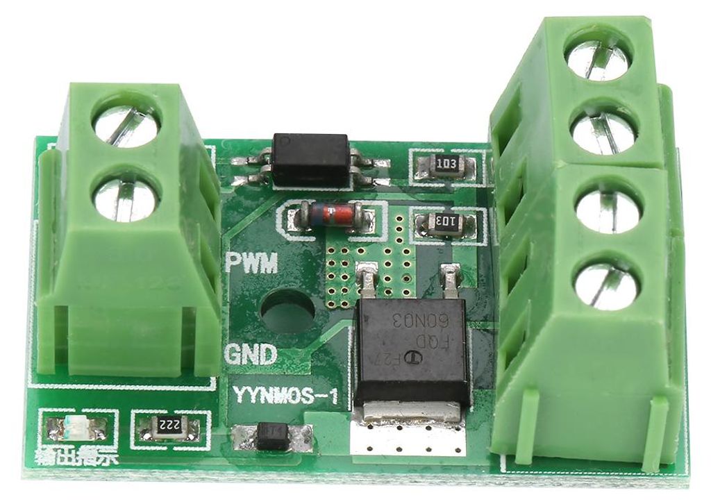 PWM-MOS-FET-Treibermodul, stabile Leistung, starkes Anti-Interferenz-Fähigkeitsmodul, DC 3,7 V 27 V, für LED-Streifenlampenmotor