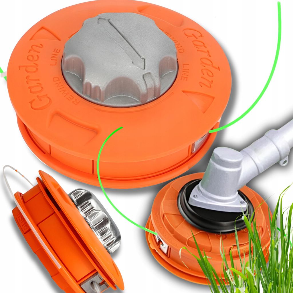 Mähkopf Schneidkopf Doppelfaden Motorsense Freischneider M10x1,25 Fadenspule Automatik Fadenkopf Mähkopf Motorsense Rasentrimmer Freischneider